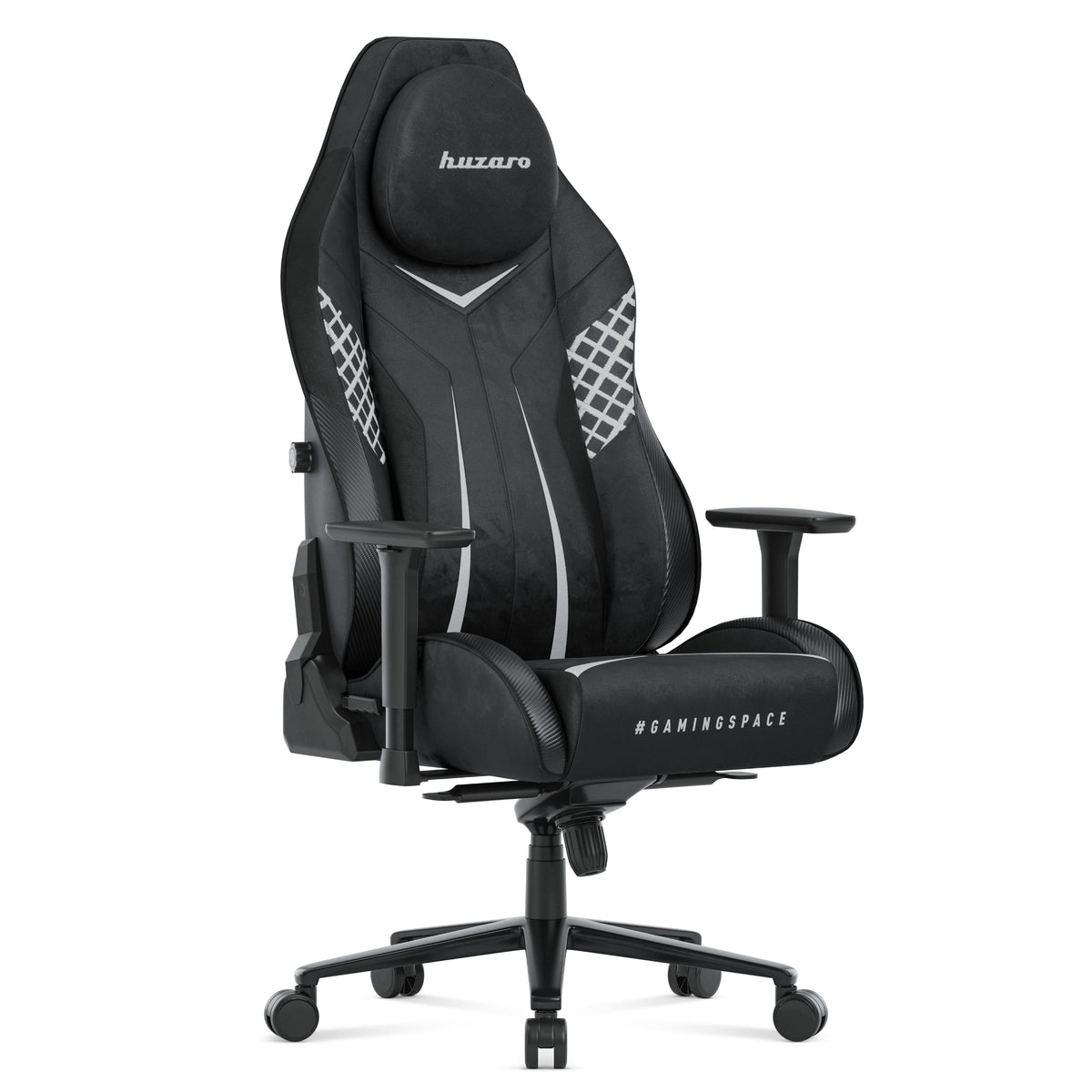 Fotel gamingowy zamszowy Huzaro Force 8.3 Carbon Black