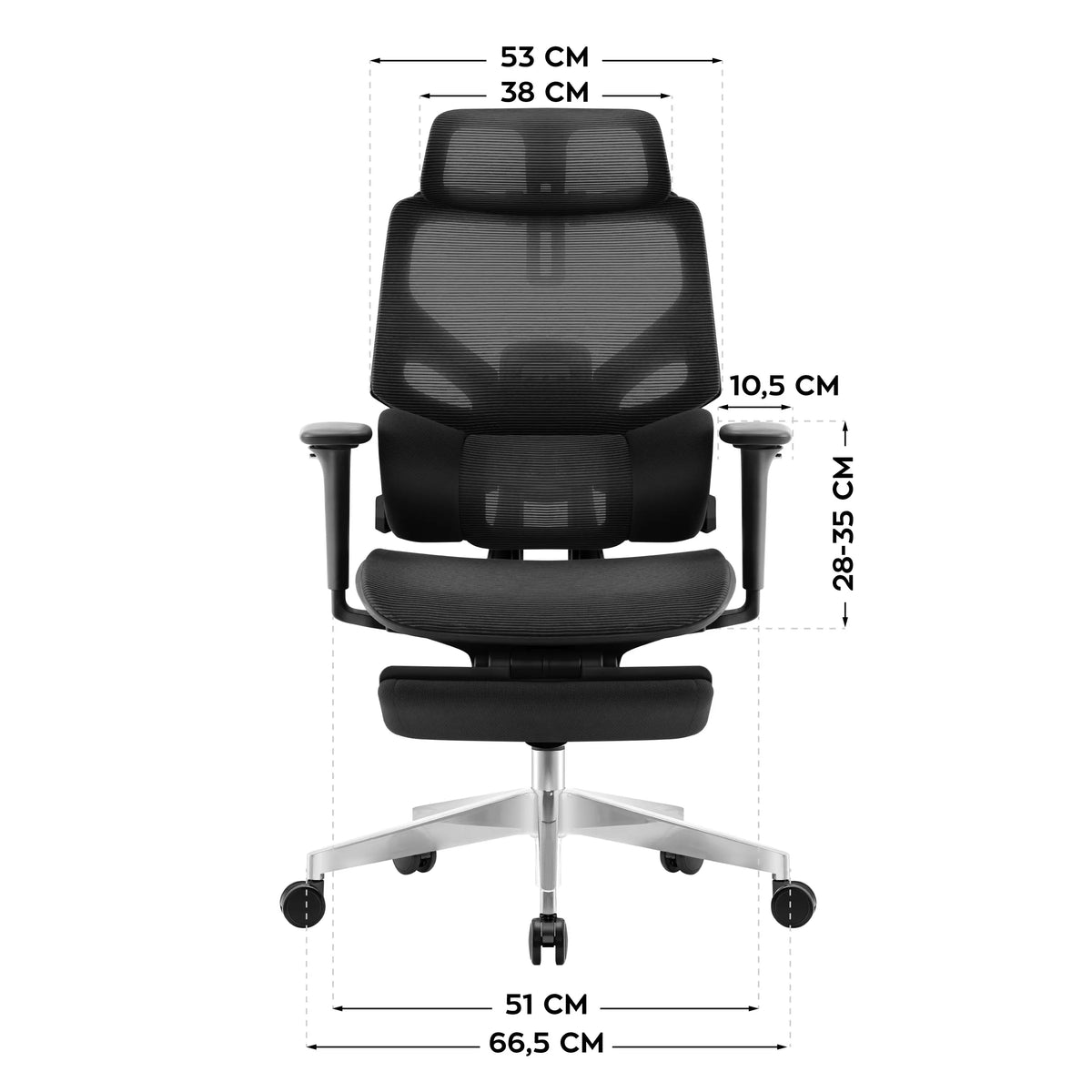 Fotel ergonomiczny Mark Adler Expert 8.7 Black Mesh