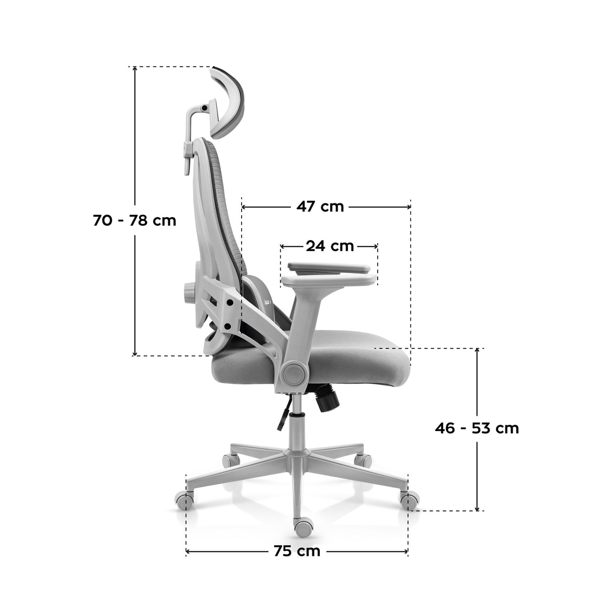 Fotel gamingowy Huzaro Combat 2.7 Grey