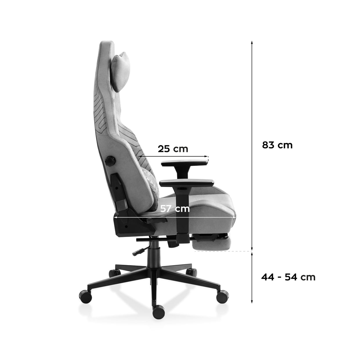 Fotel Gamingowy HUZARO FORCE 8.1 Grey