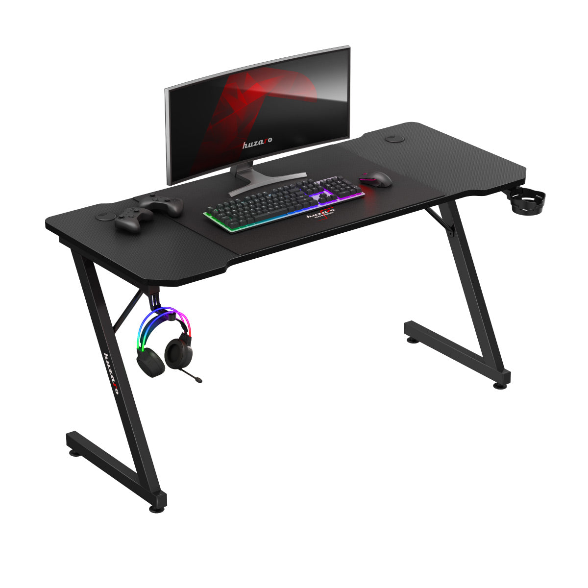 Biurko gamingowe Huzaro Hero 3.3 Black 140 cm OUTLET