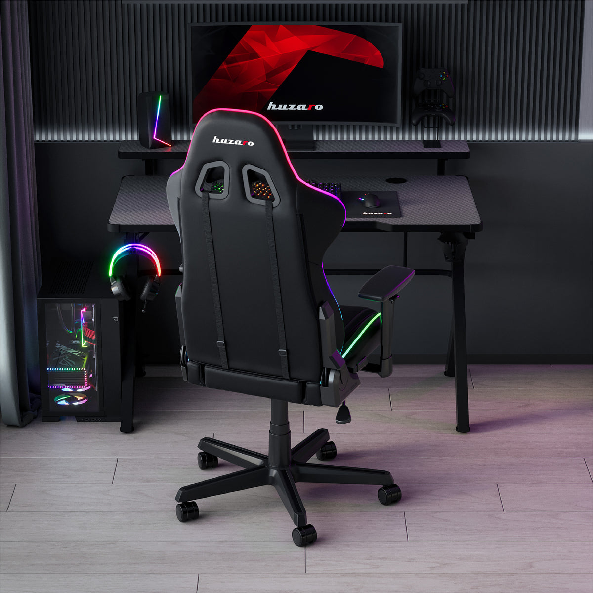Biurko Gamingowe Huzaro Hero 5.0 RGB LED 120 cm