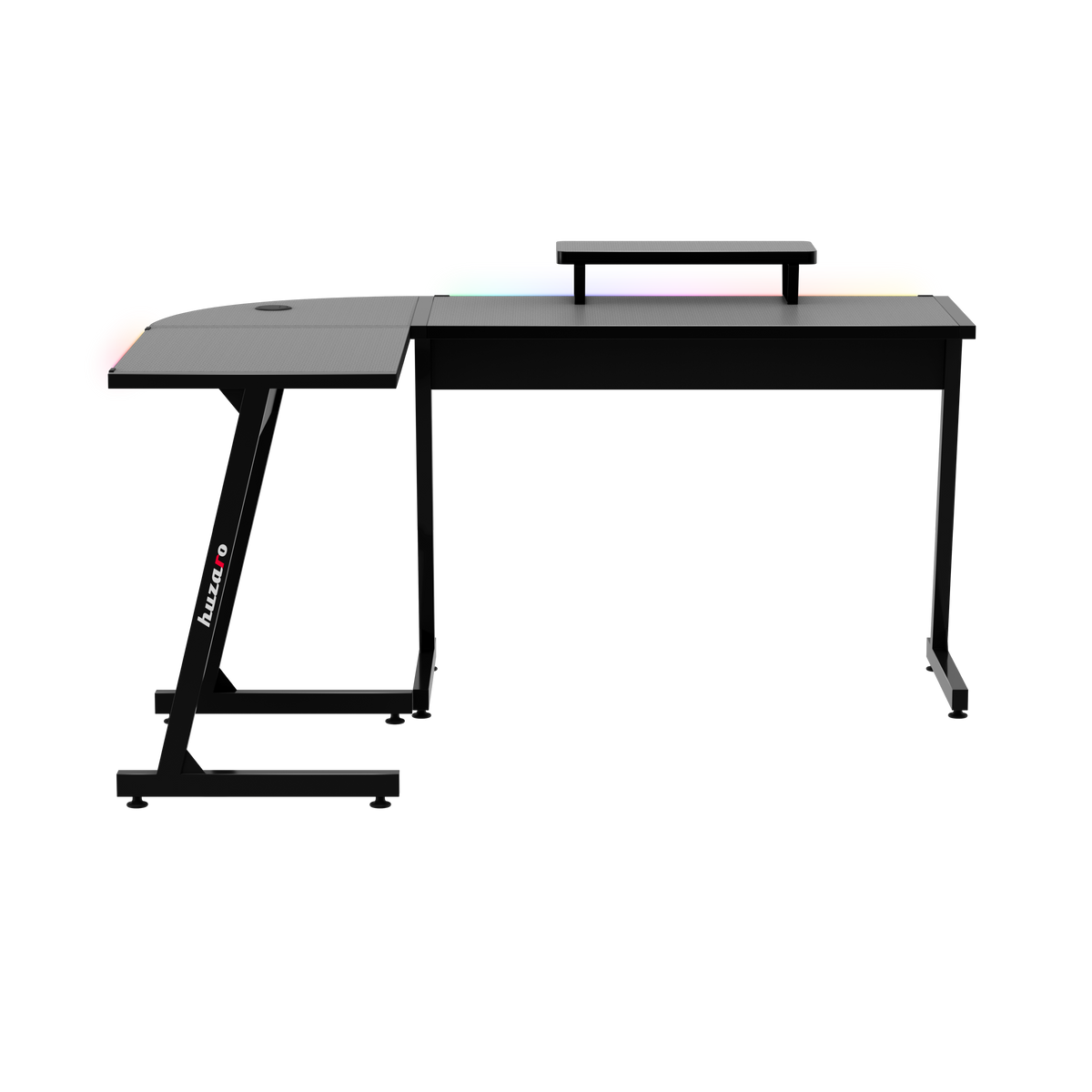 Biurko Gamingowe HUZARO HERO 6.0 Black RGB Smart 147 cm