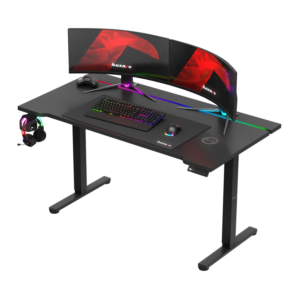 Biurko elektryczne Huzaro Hero 8.7 RGB LED 140 cm