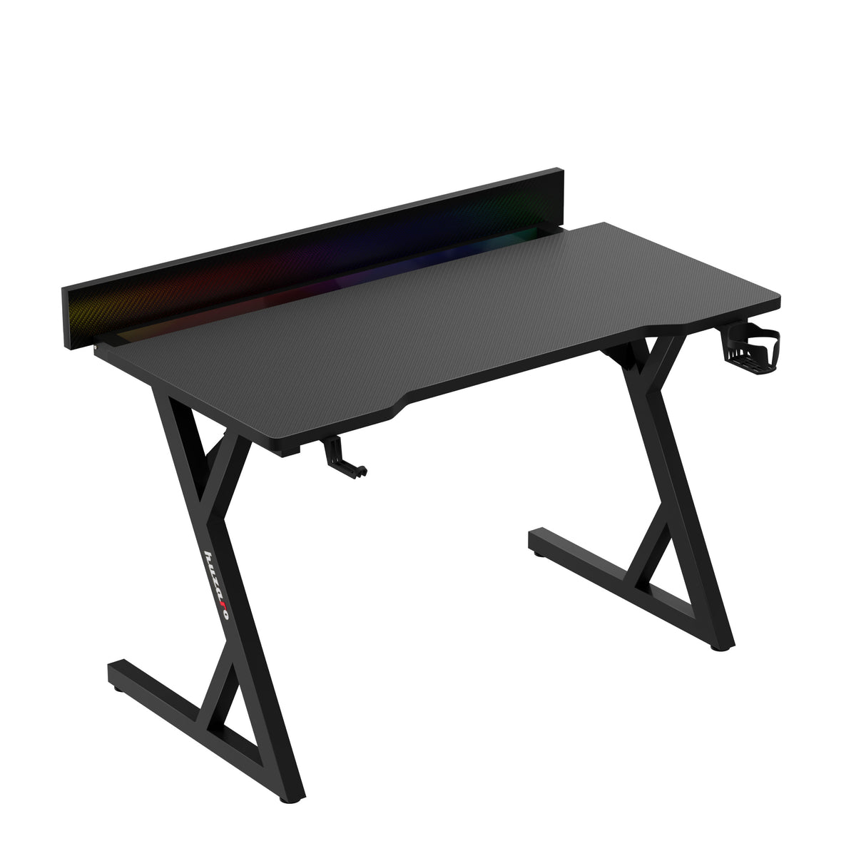 Biurko gamingowe z oświetleniem LED Hero 2.4 RGB Black