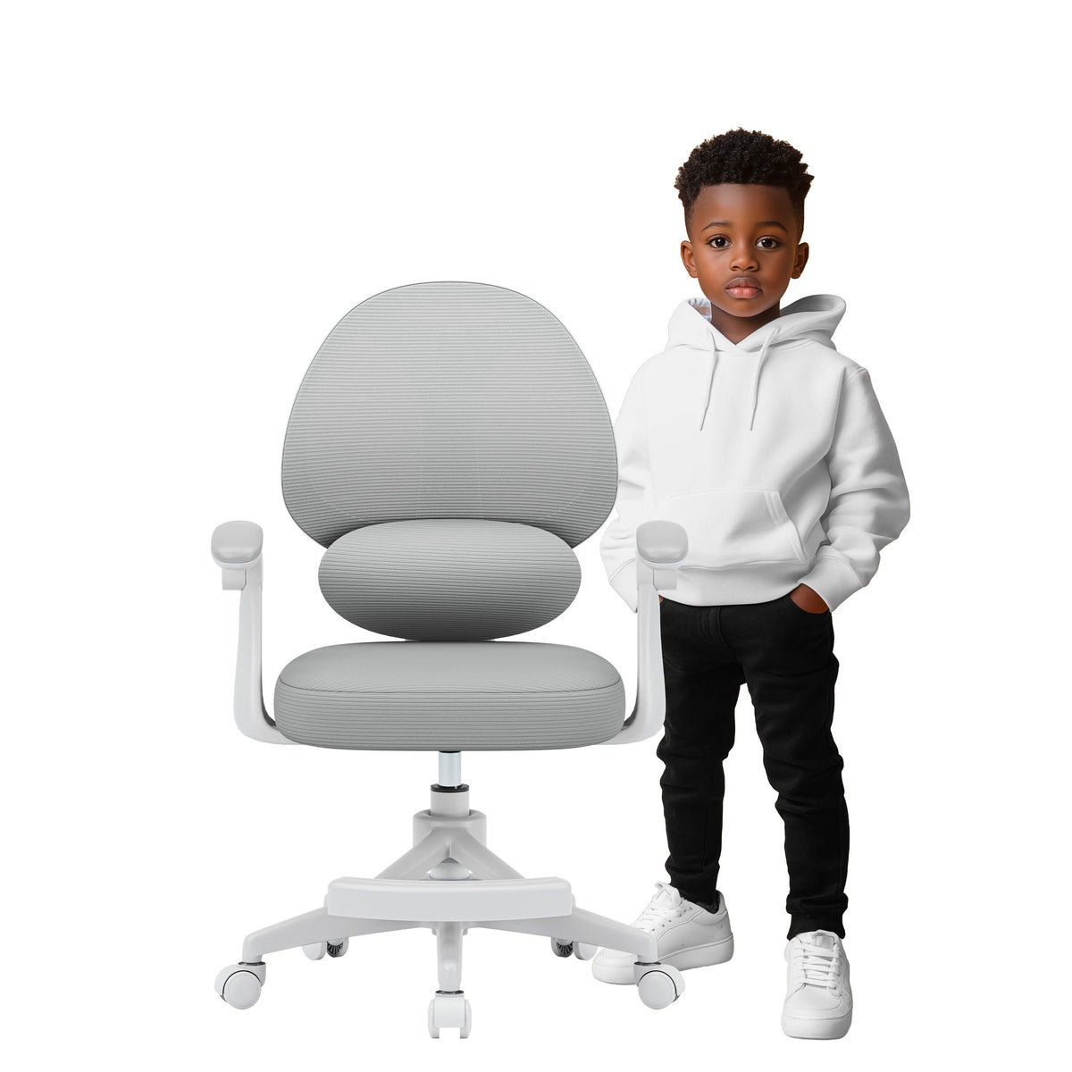 Fotel do biurka dla dziecka Mark Adler Junior 4.5 Grey OUTLET