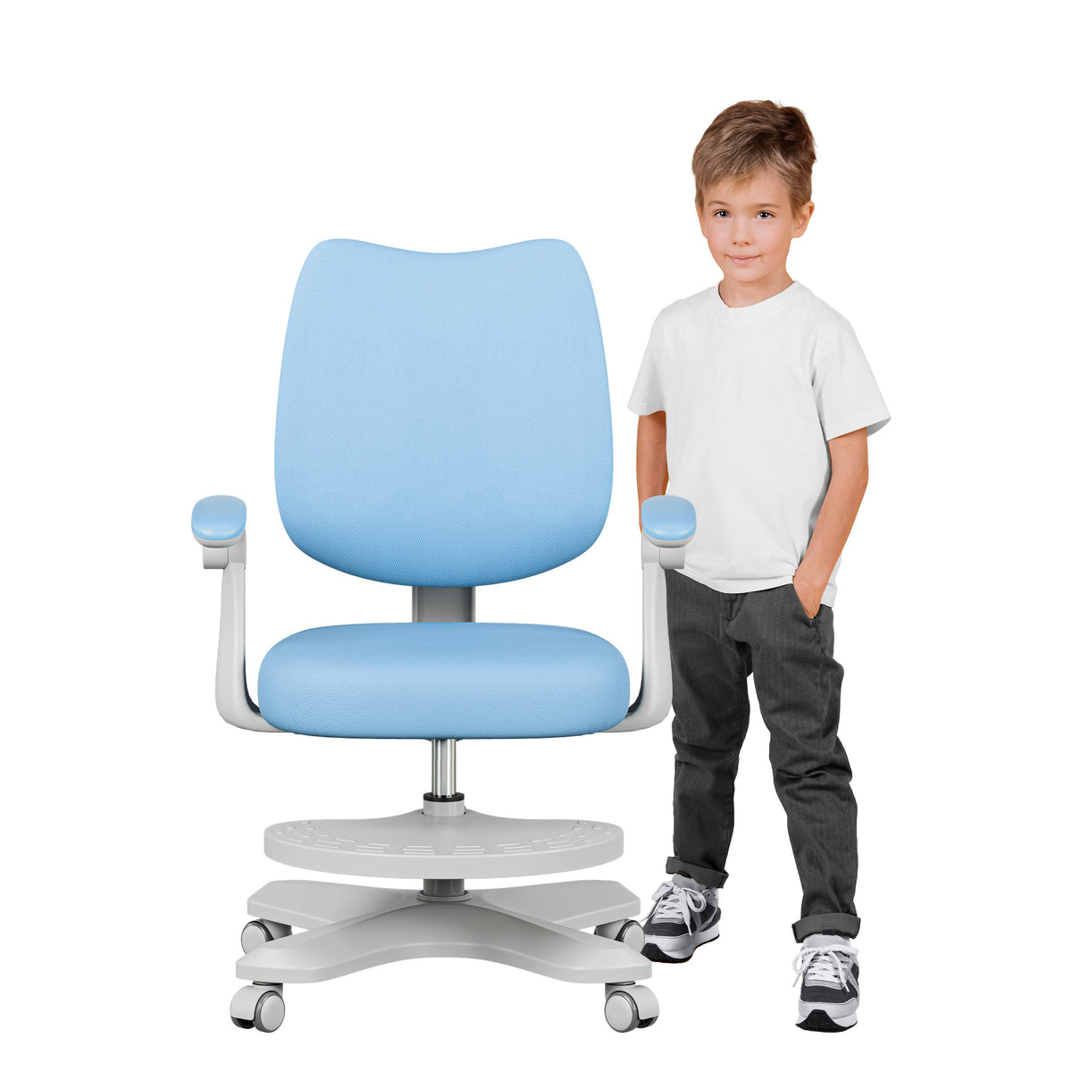 Ergonomiczny fotel dla dzieci Mark Adler Junior 4.6 Blue OUTLET