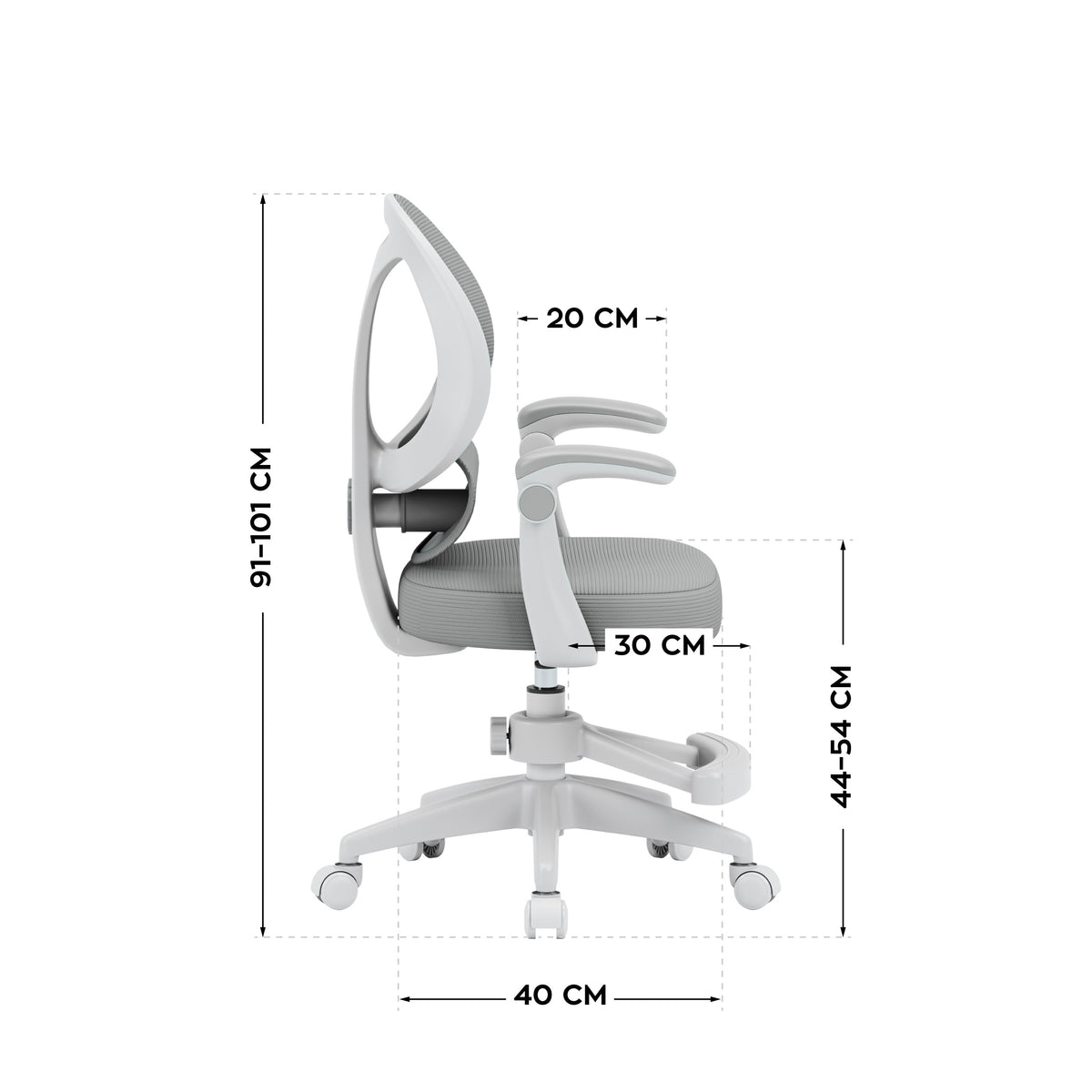 Fotel do biurka dla dziecka Mark Adler Junior 4.5 Grey OUTLET