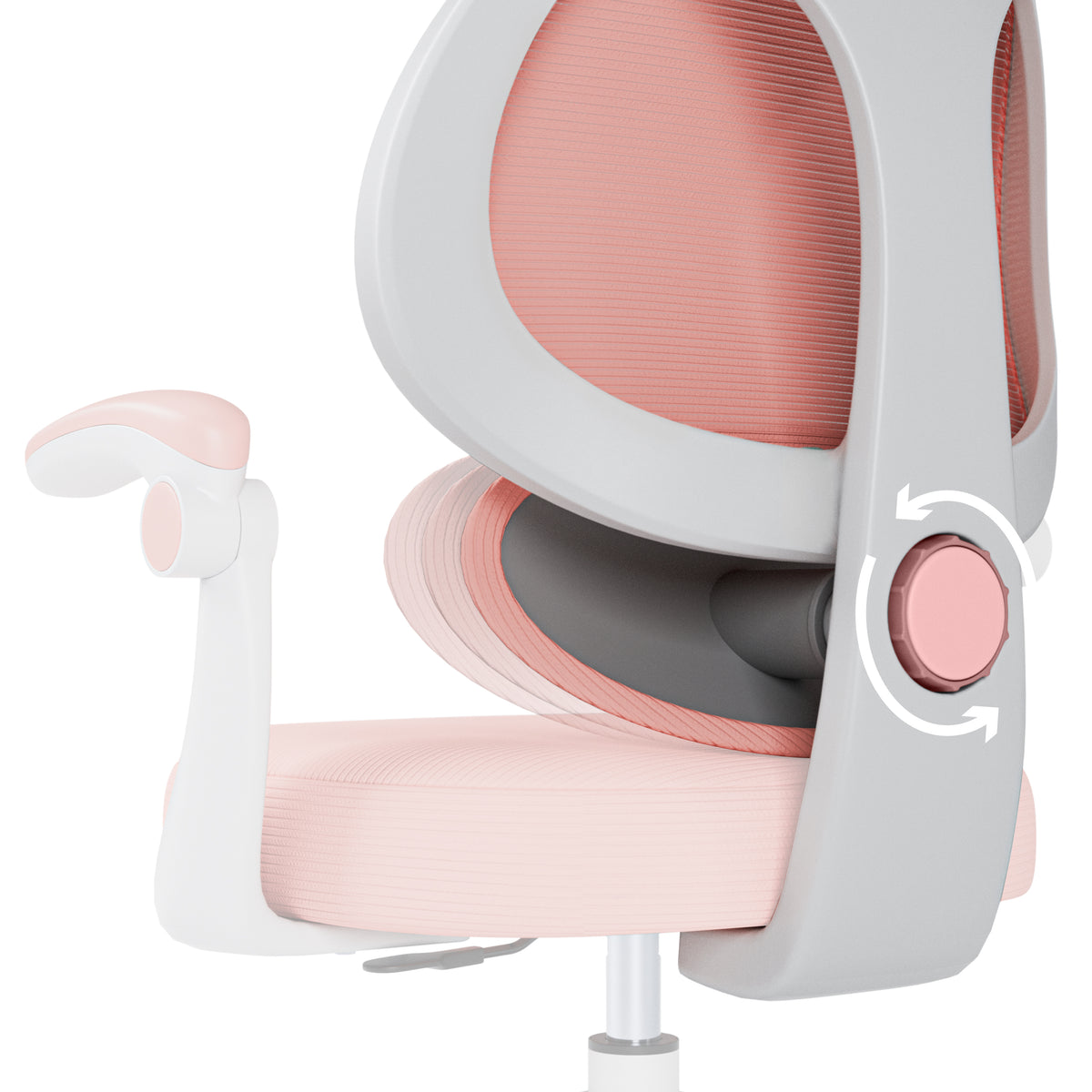 Fotel do biurka dla dziecka Mark Adler Junior 4.5 Pink OUTLET