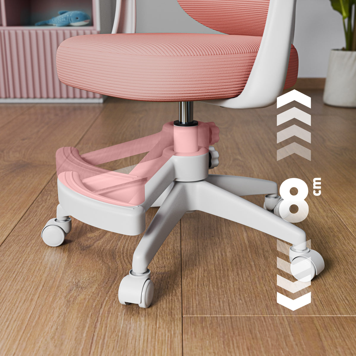 Fotel do biurka dla dziecka Mark Adler Junior 4.5 Pink OUTLET