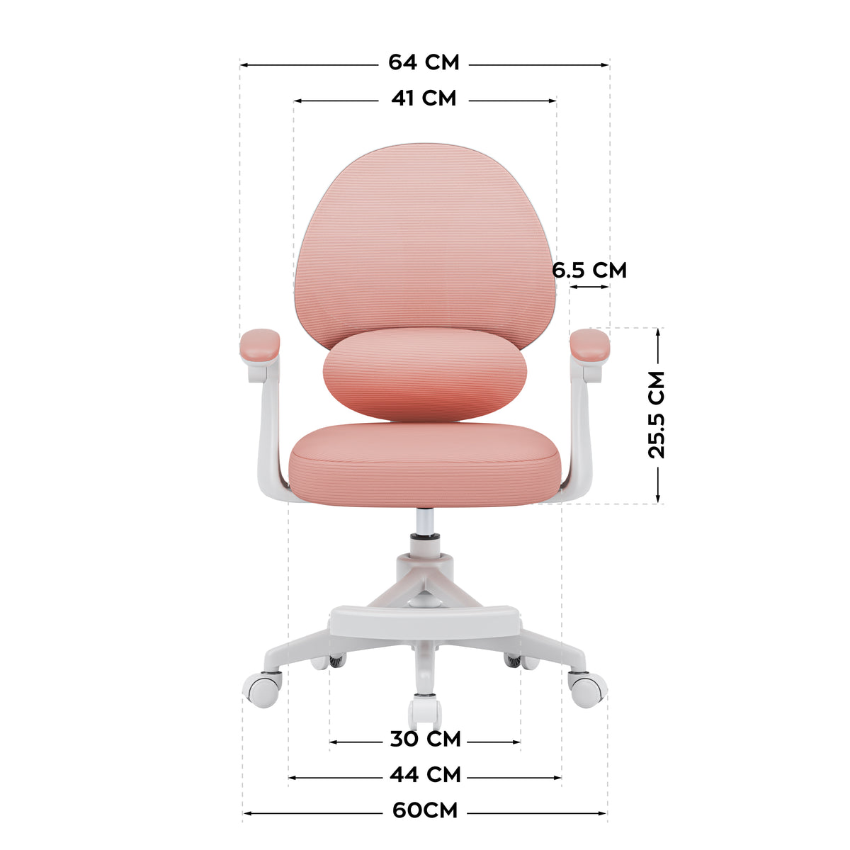 Fotel do biurka dla dziecka Mark Adler Junior 4.5 Pink