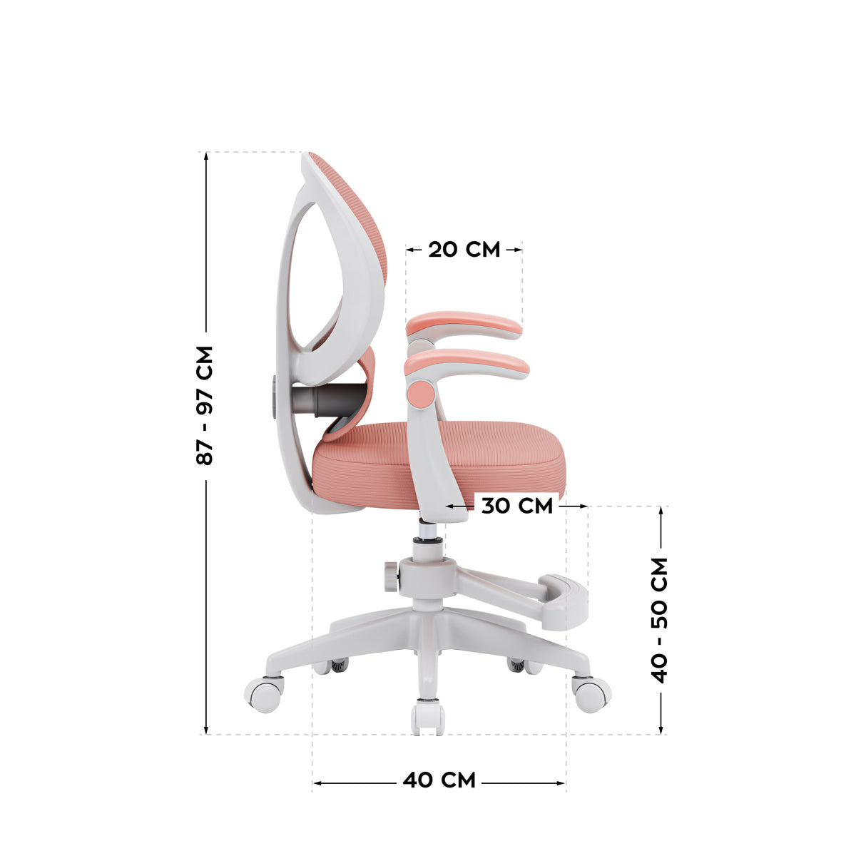 Fotel do biurka dla dziecka Mark Adler Junior 4.5 Pink