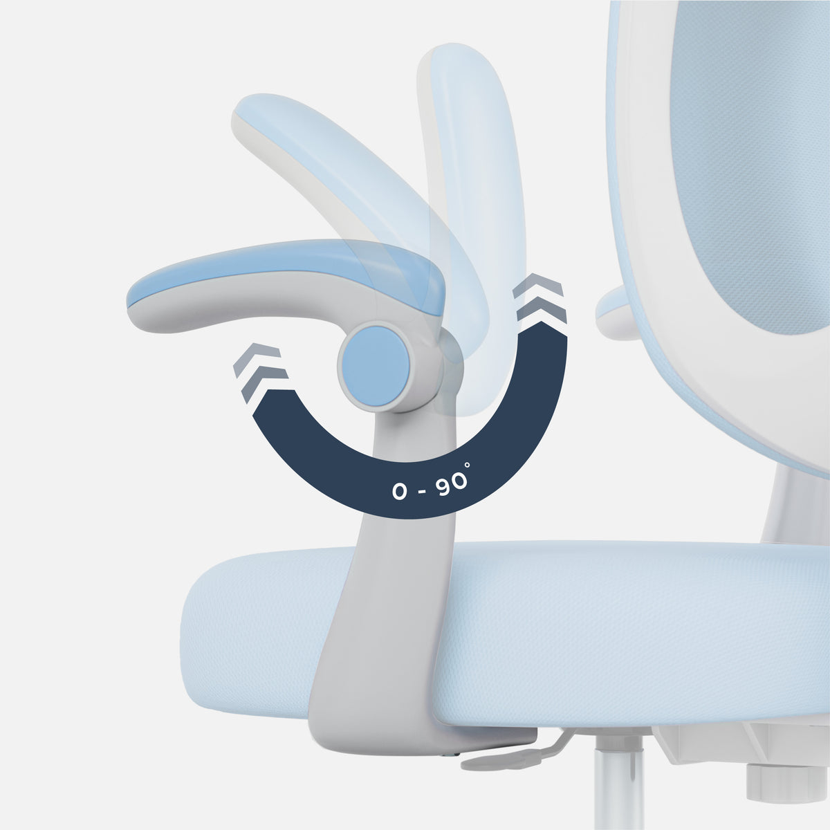 Ergonomiczny fotel dla dzieci Mark Adler Junior 4.6 Blue OUTLET
