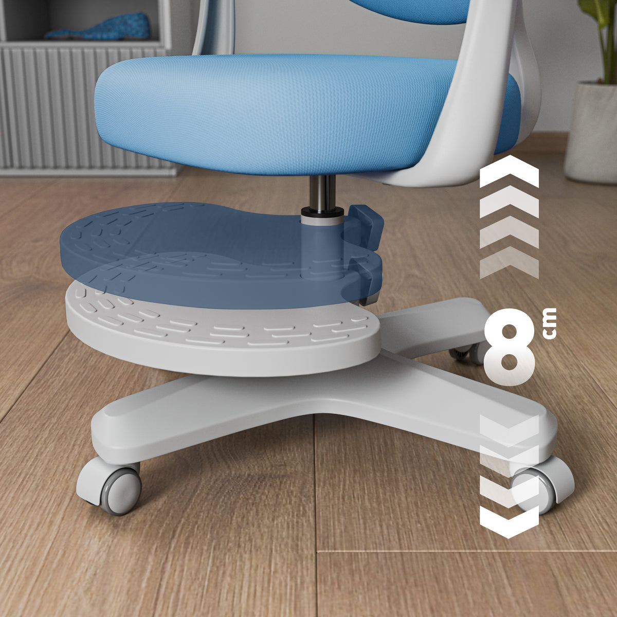 Ergonomiczny fotel dla dzieci Mark Adler Junior 4.6 Blue OUTLET