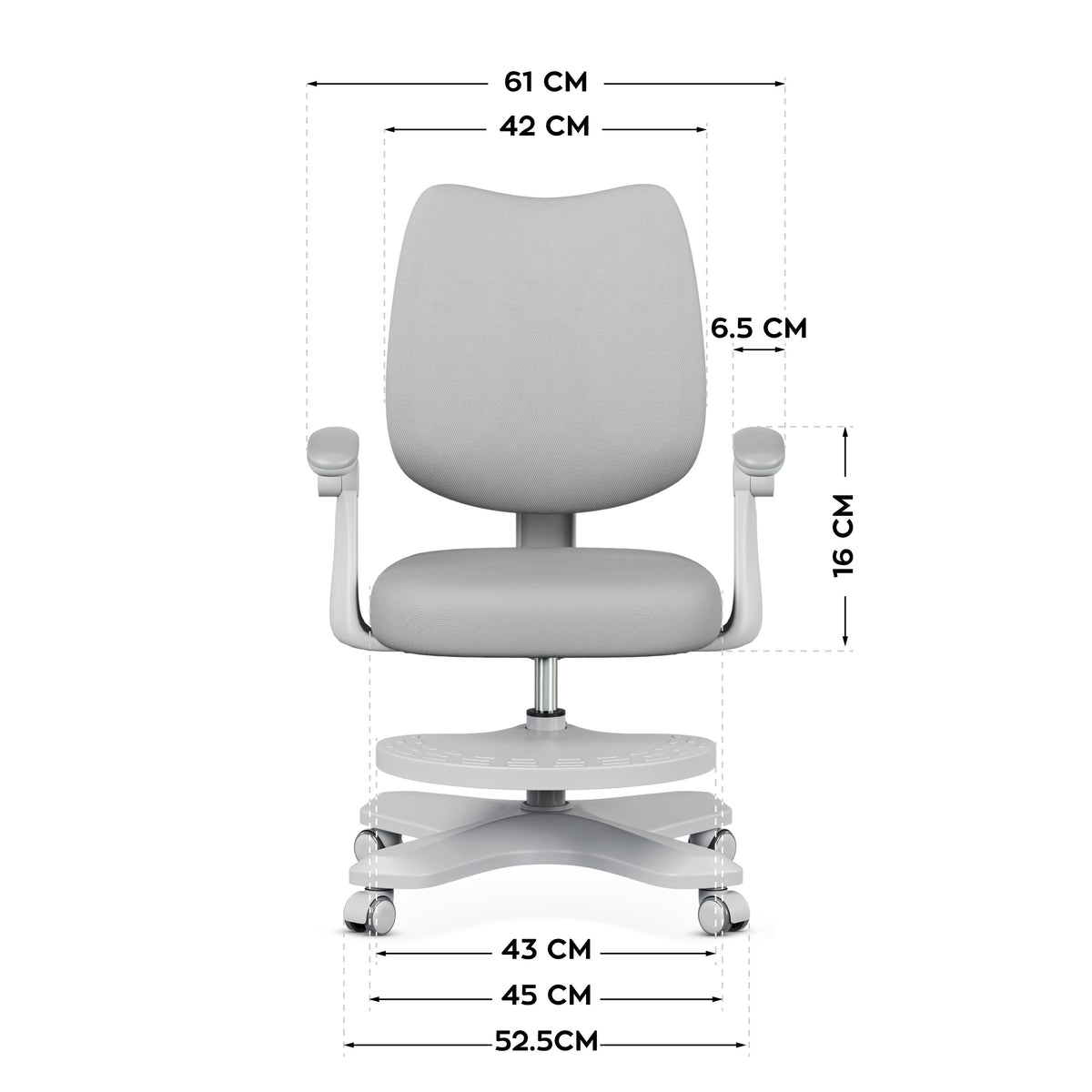 Ergonomiczny fotel dla dzieci Mark Adler Junior 4.6 Grey