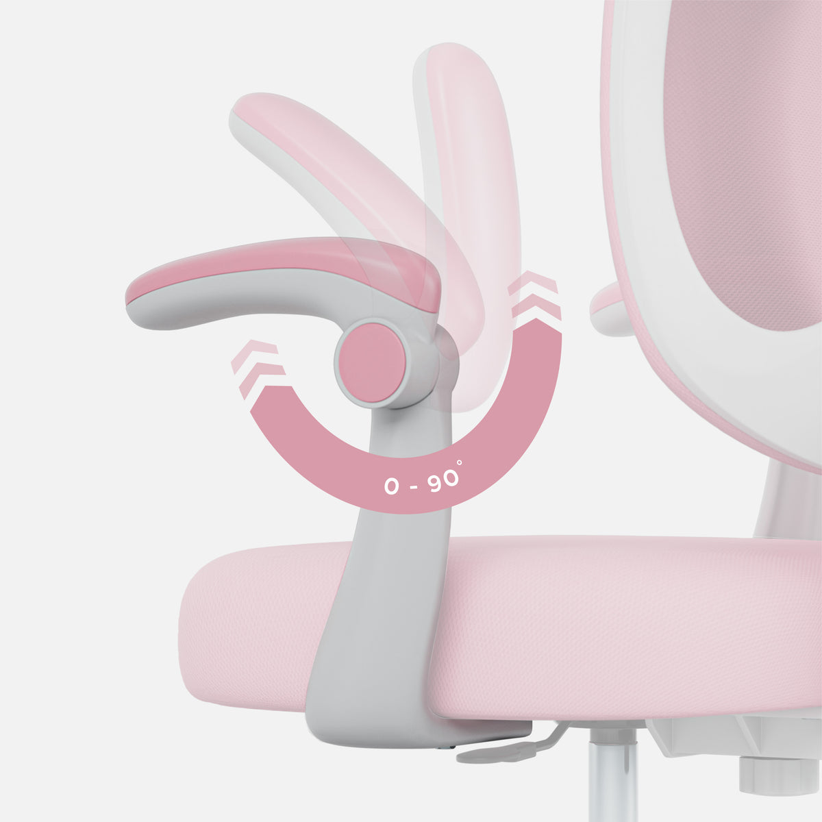 Ergonomiczny fotel dla dzieci Mark Adler Junior 4.6 Pink OUTLET