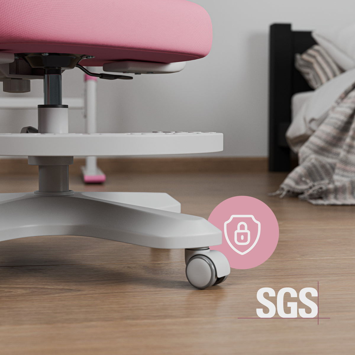 Ergonomiczny fotel dla dzieci Mark Adler Junior 4.6 Pink OUTLET