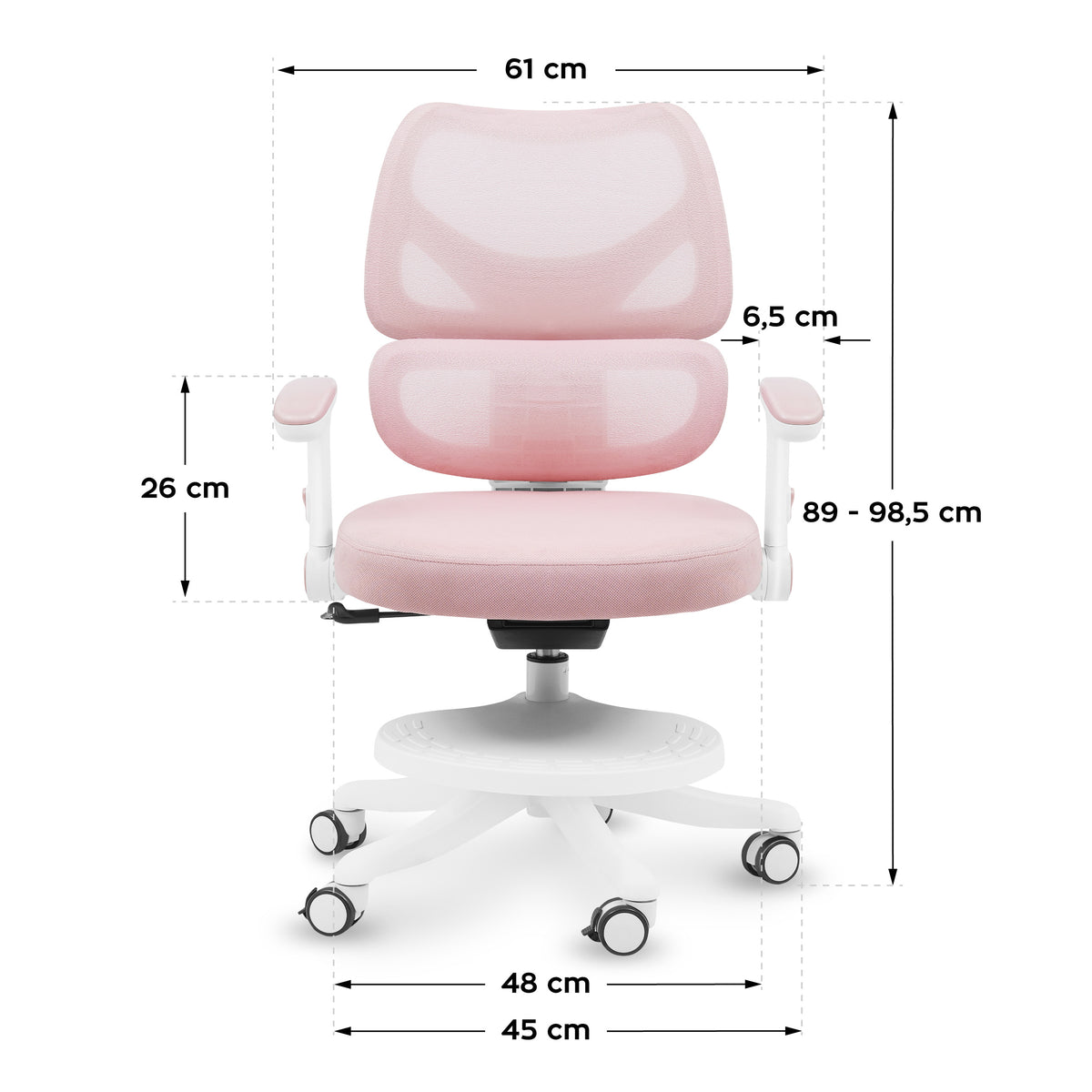 Fotel obrotowy dla dziecka Mark Adler Junior 5.3 Pink