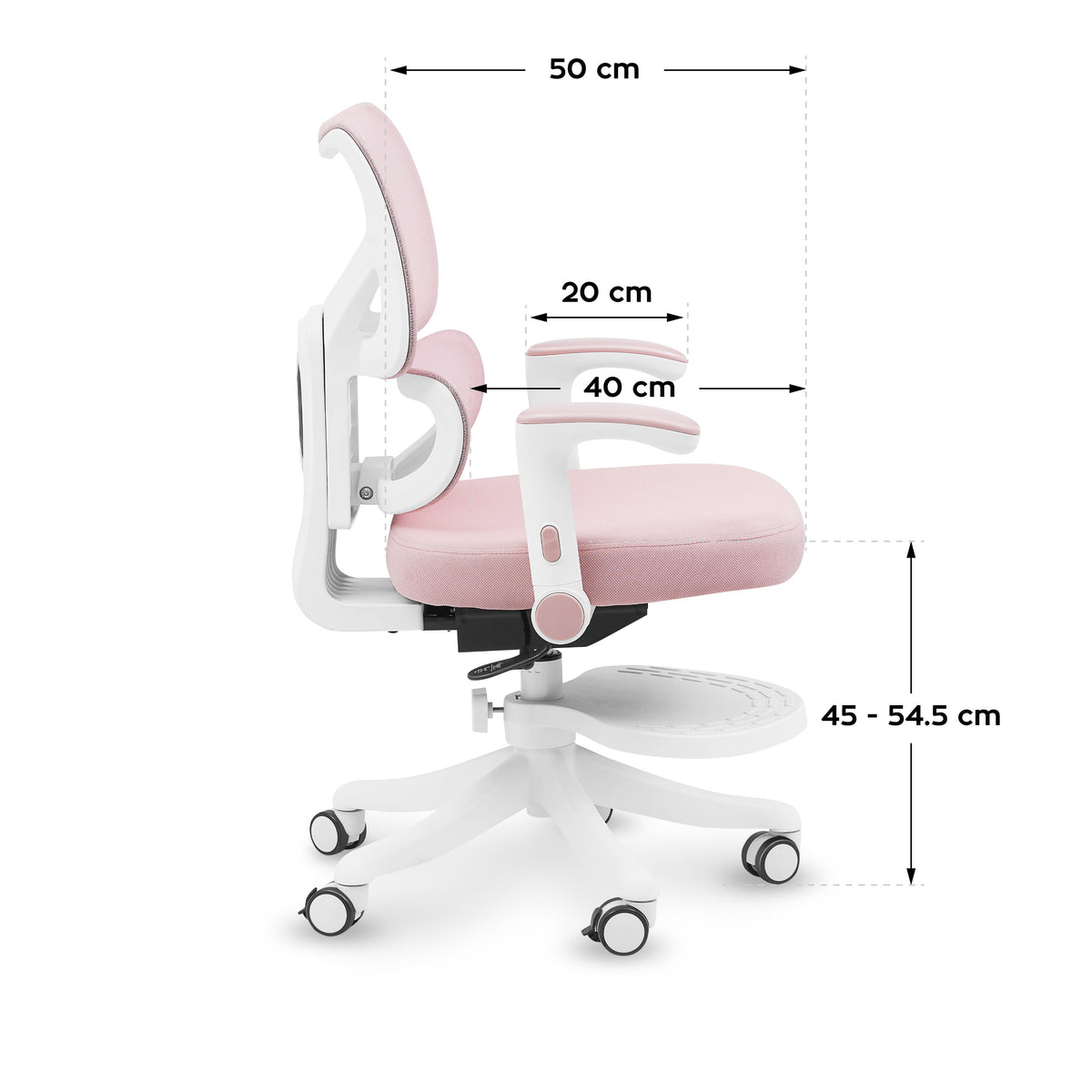 Fotel obrotowy dla dziecka Mark Adler Junior 5.3 Pink