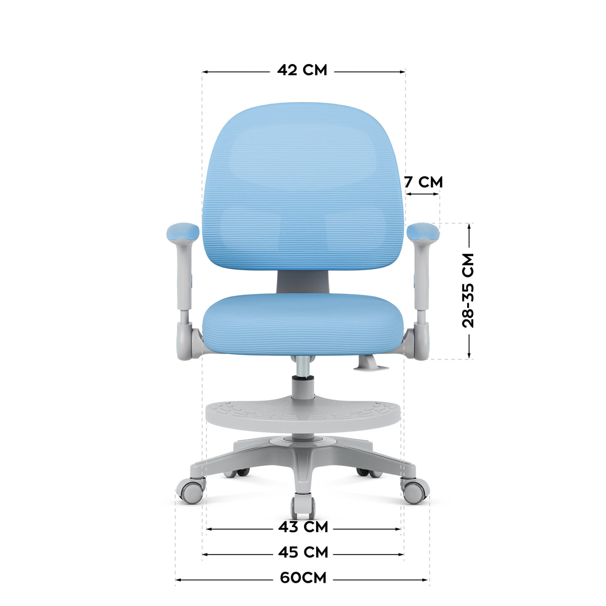 Fotel obrotowy Mark Adler JUNIOR 5.0 Blue
