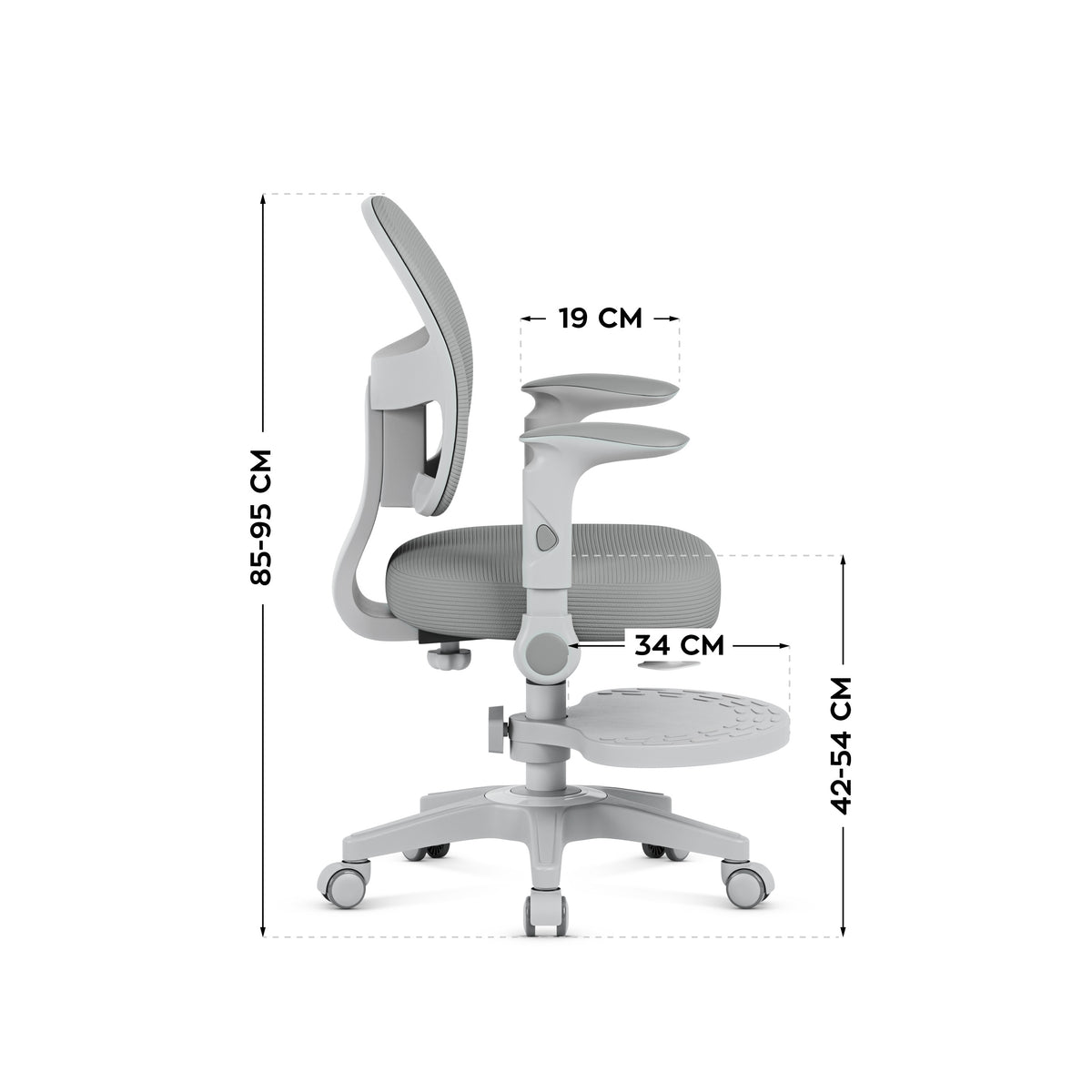 Fotel obrotowy Mark Adler JUNIOR 5.0 Grey OUTLET