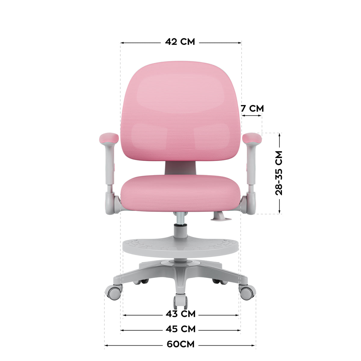 Fotel obrotowy Mark Adler JUNIOR 5.0 Pink OUTLET