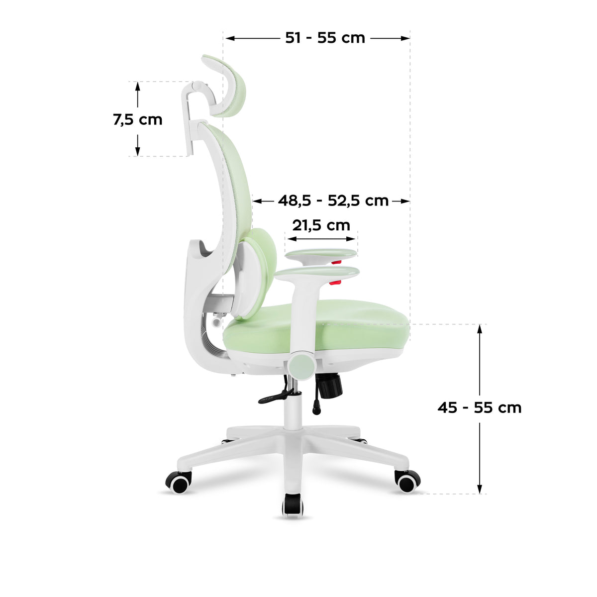 Fotel ergonomiczny dla dziecka Mark Adler Junior 6.3 Green