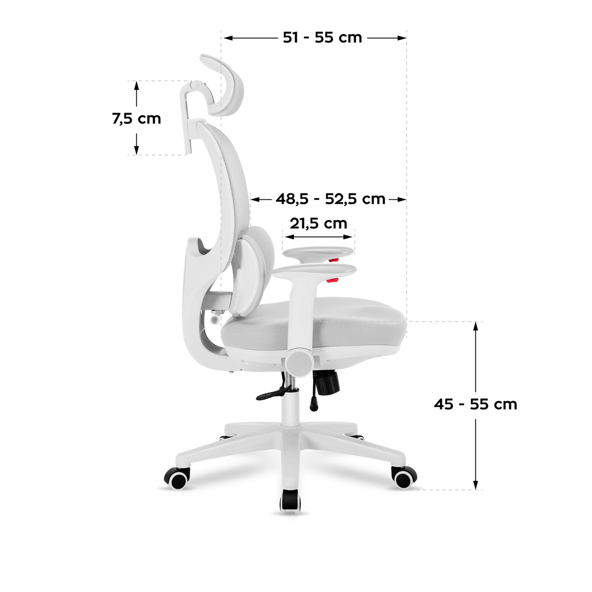 Fotel ergonomiczny dla dziecka Mark Adler Junior 6.3 Grey