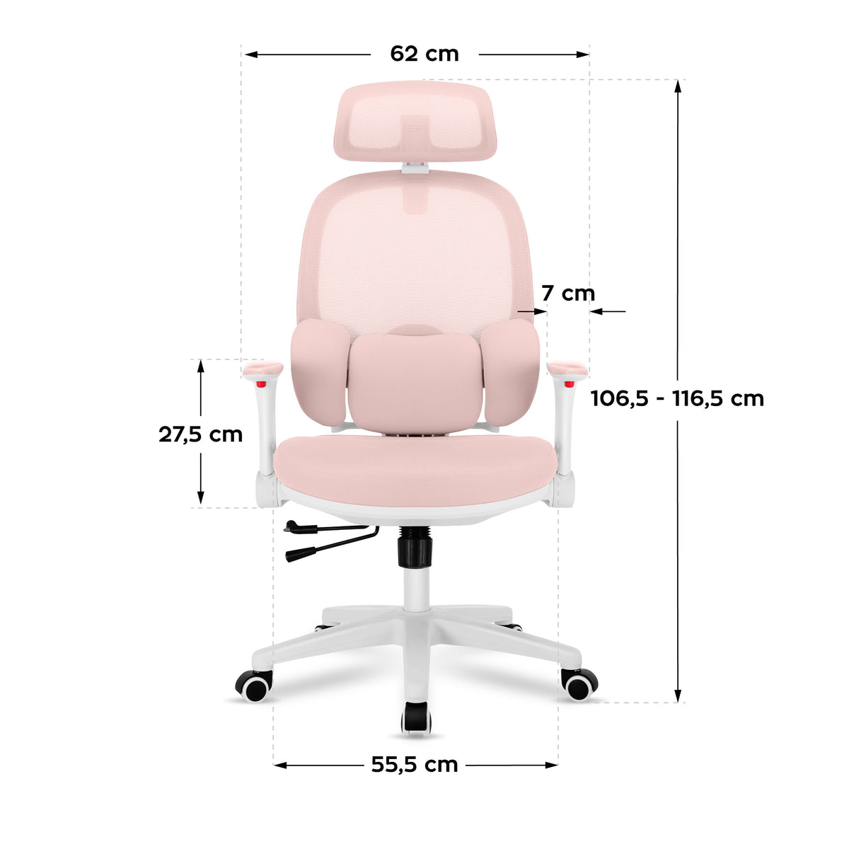 Fotel ergonomiczny dla dziecka Mark Adler Junior 6.3 Pink