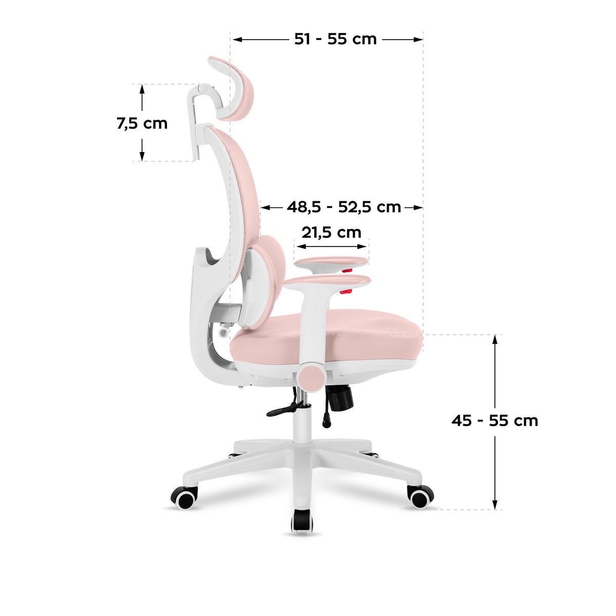 Fotel ergonomiczny dla dziecka Mark Adler Junior 6.3 Pink