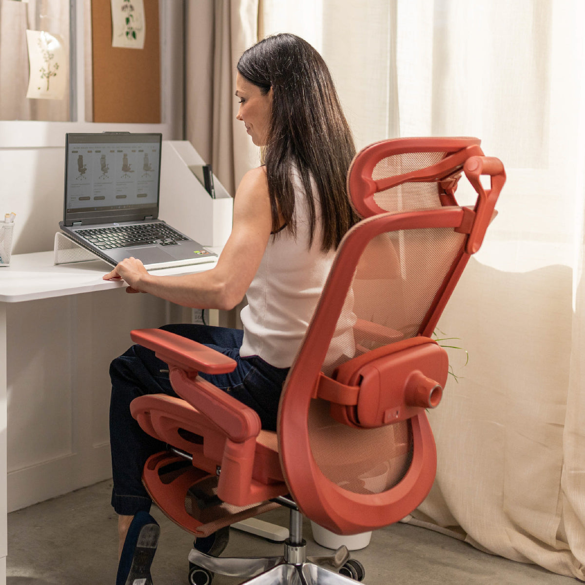 Fotel ergonomiczny z masażem Mark Adler Leadpro 8.7 Red