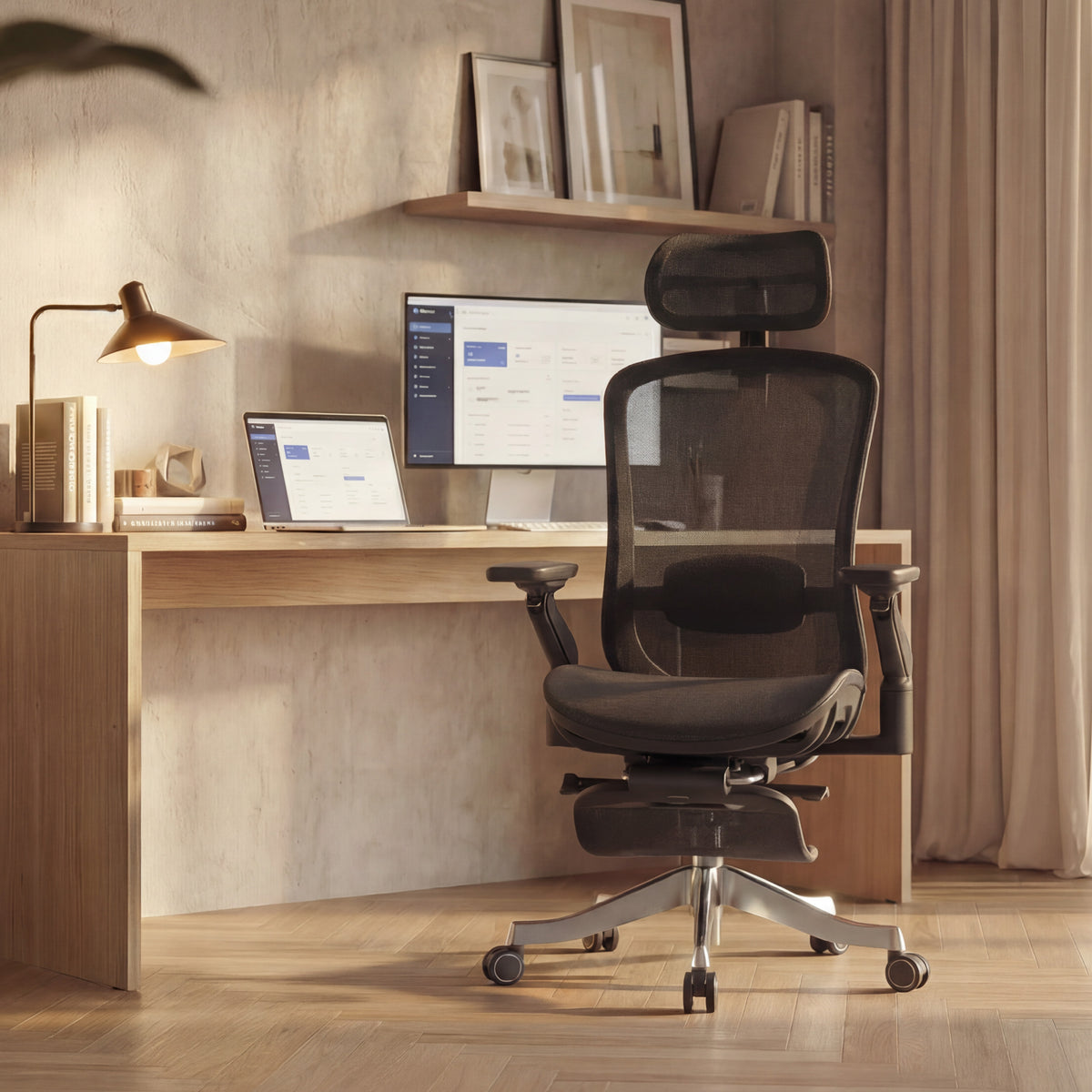 Fotel ergonomiczny z masażem Mark Adler Leadpro 8.7 Black