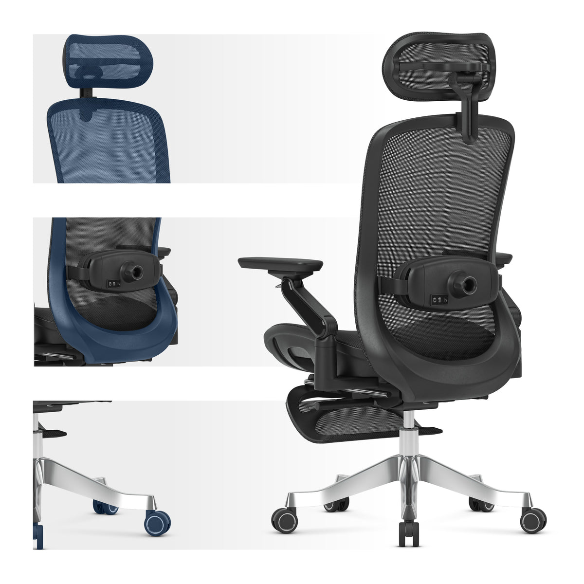 Fotel ergonomiczny z masażem Mark Adler Leadpro 8.7 Black
