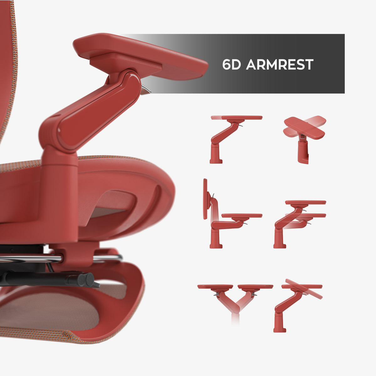 Fotel ergonomiczny z masażem Mark Adler Leadpro 8.7 Red