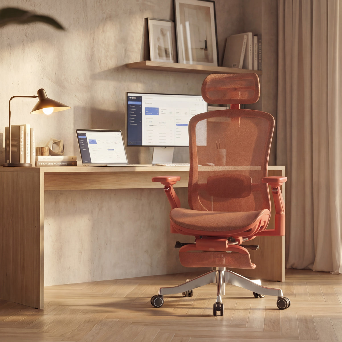Fotel ergonomiczny z masażem Mark Adler Leadpro 8.7 Red