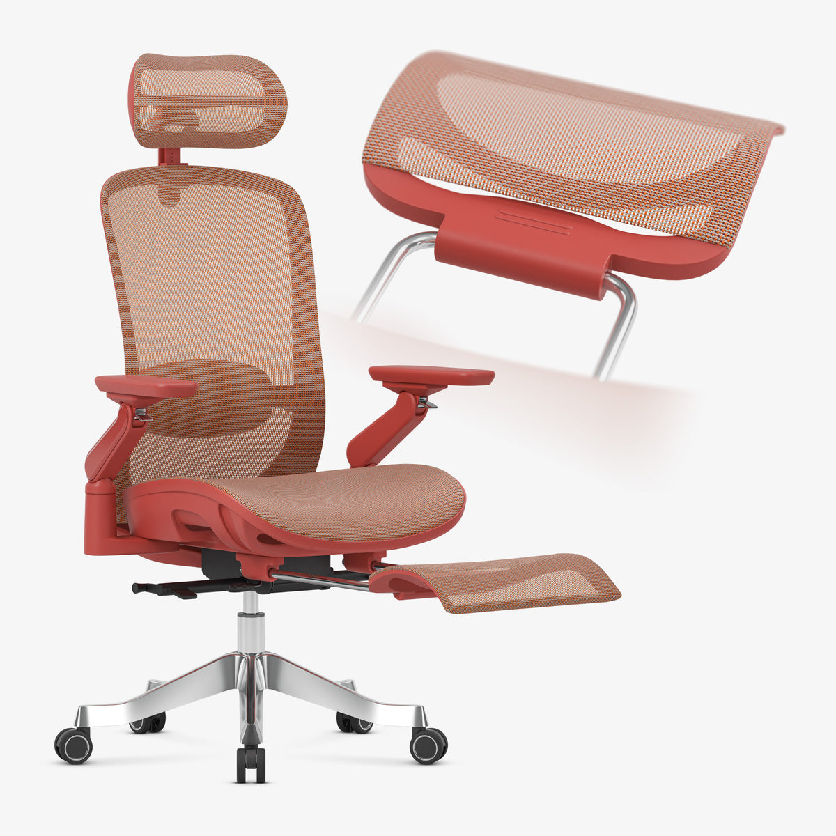 Fotel ergonomiczny z masażem Mark Adler Leadpro 8.7 Red