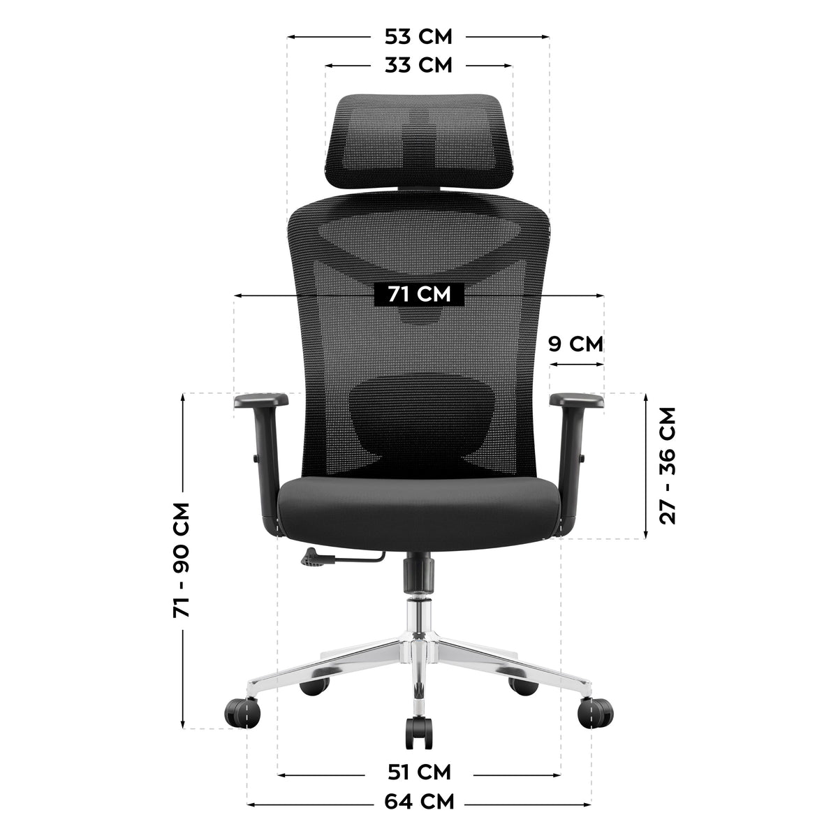Fotel ergonomiczny biurowy Mark Adler Manager 2.6 Black