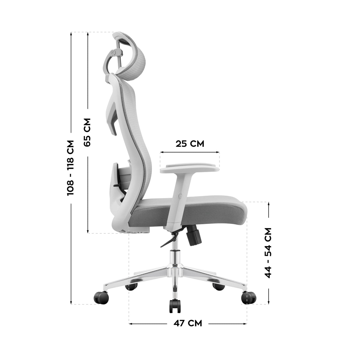 Fotel ergonomiczny biurowy Mark Adler Manager 2.6 Grey