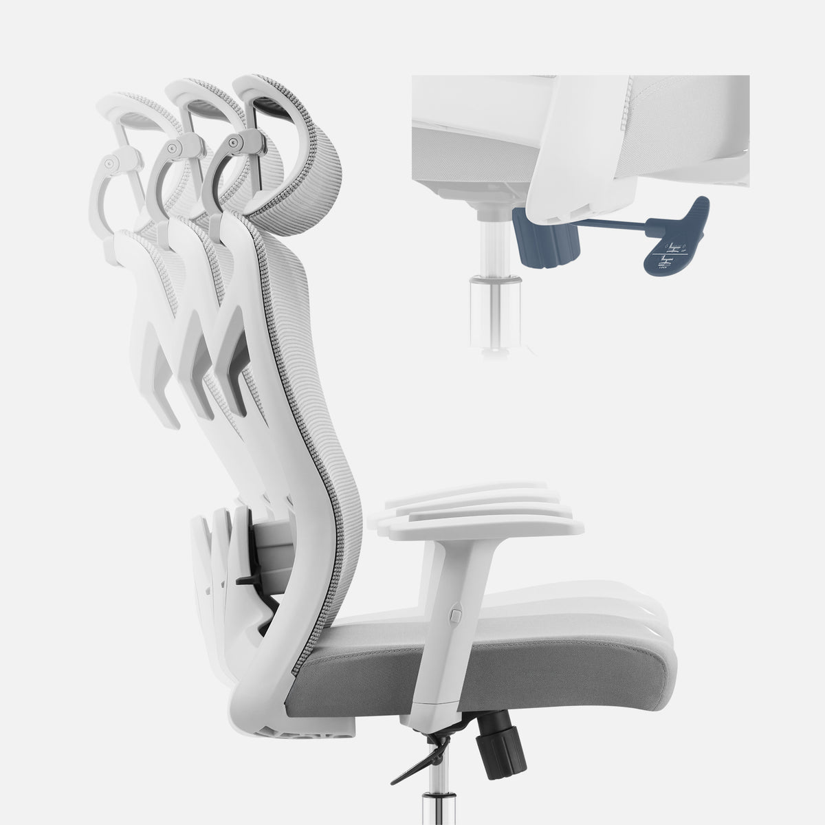 Fotel ergonomiczny biurowy Mark Adler Manager 2.6 Grey