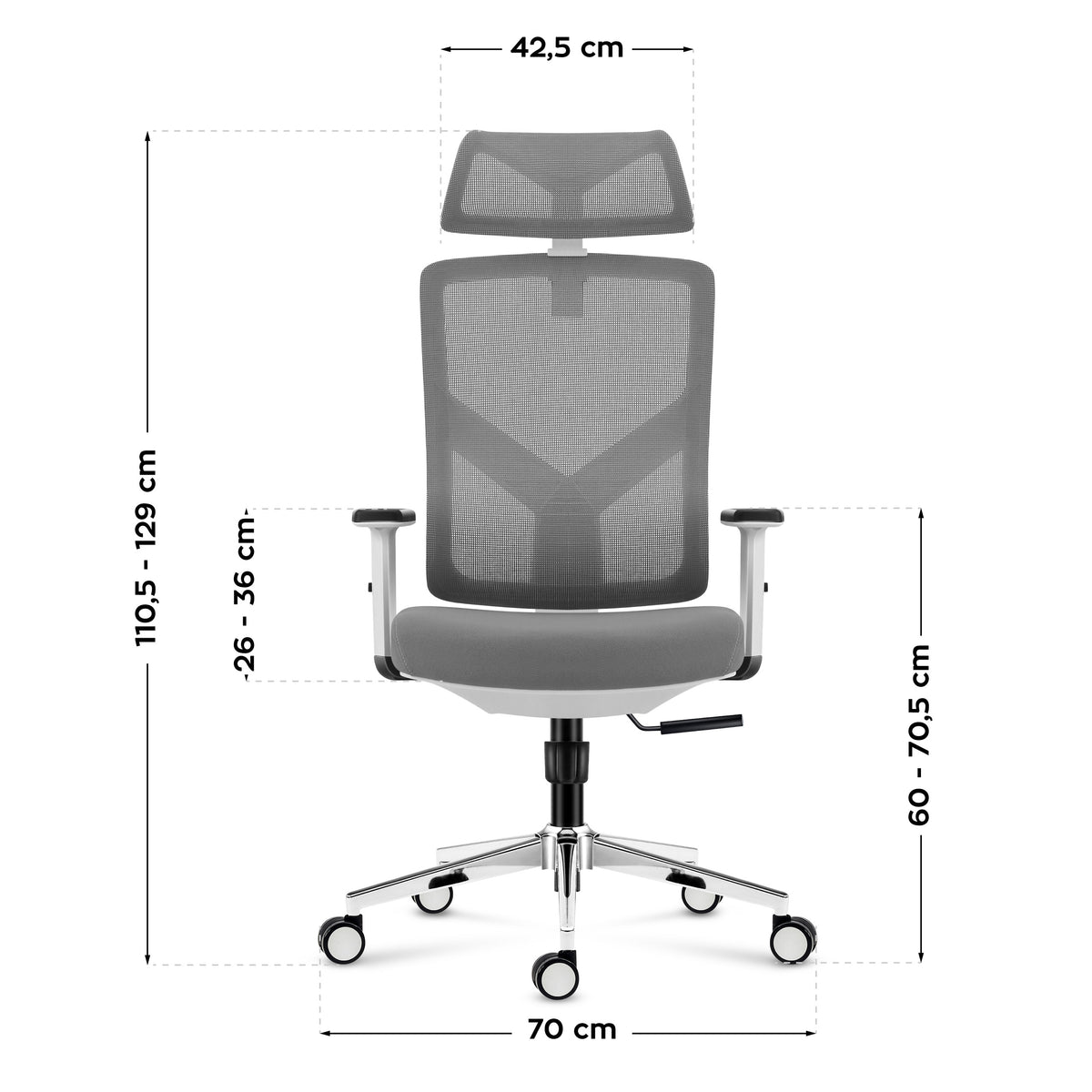 Fotel ergonomiczny Mark Adler Manager 3.3 White