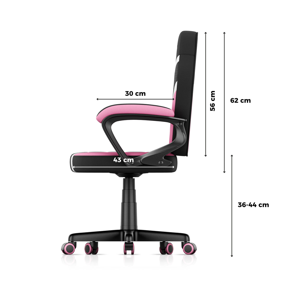 Fotel Gamingowy dla dziecka HUZARO RANGER 1.0 Pink Mesh OUTLET