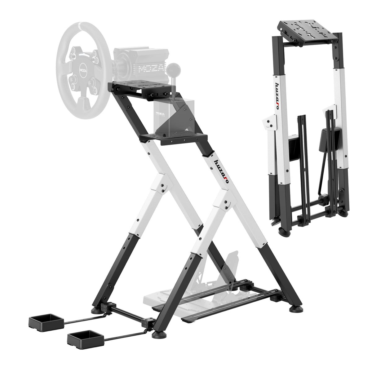 Stelaż do simracingu składany Huzaro Speed 2.5 White