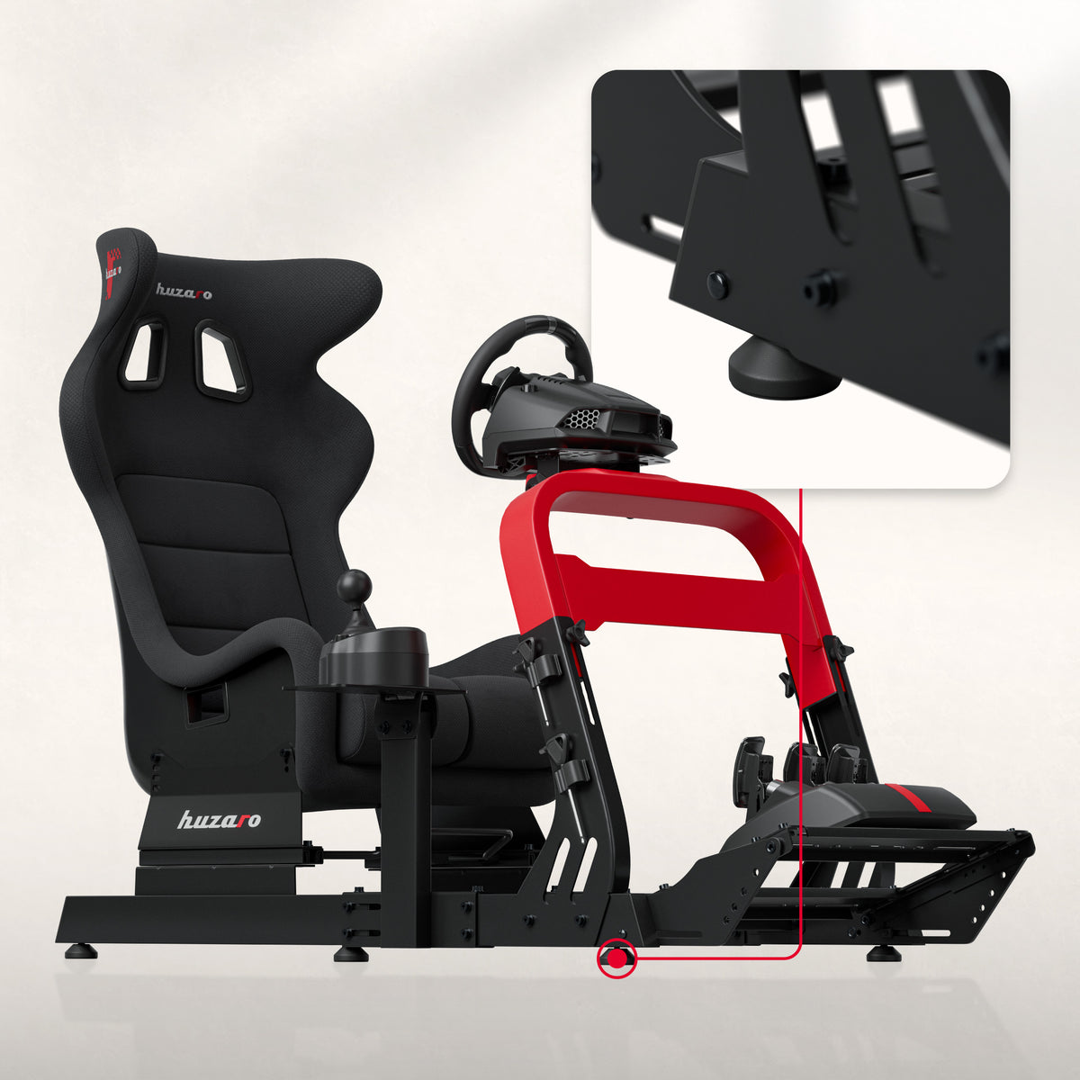 Kokpit wyścigowy Huzaro Speed 8.3 sim racing