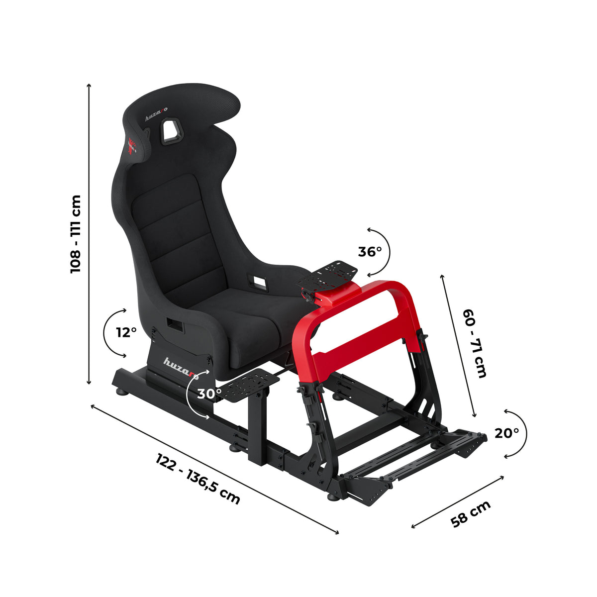 Kokpit wyścigowy Huzaro Speed 8.3 sim racing