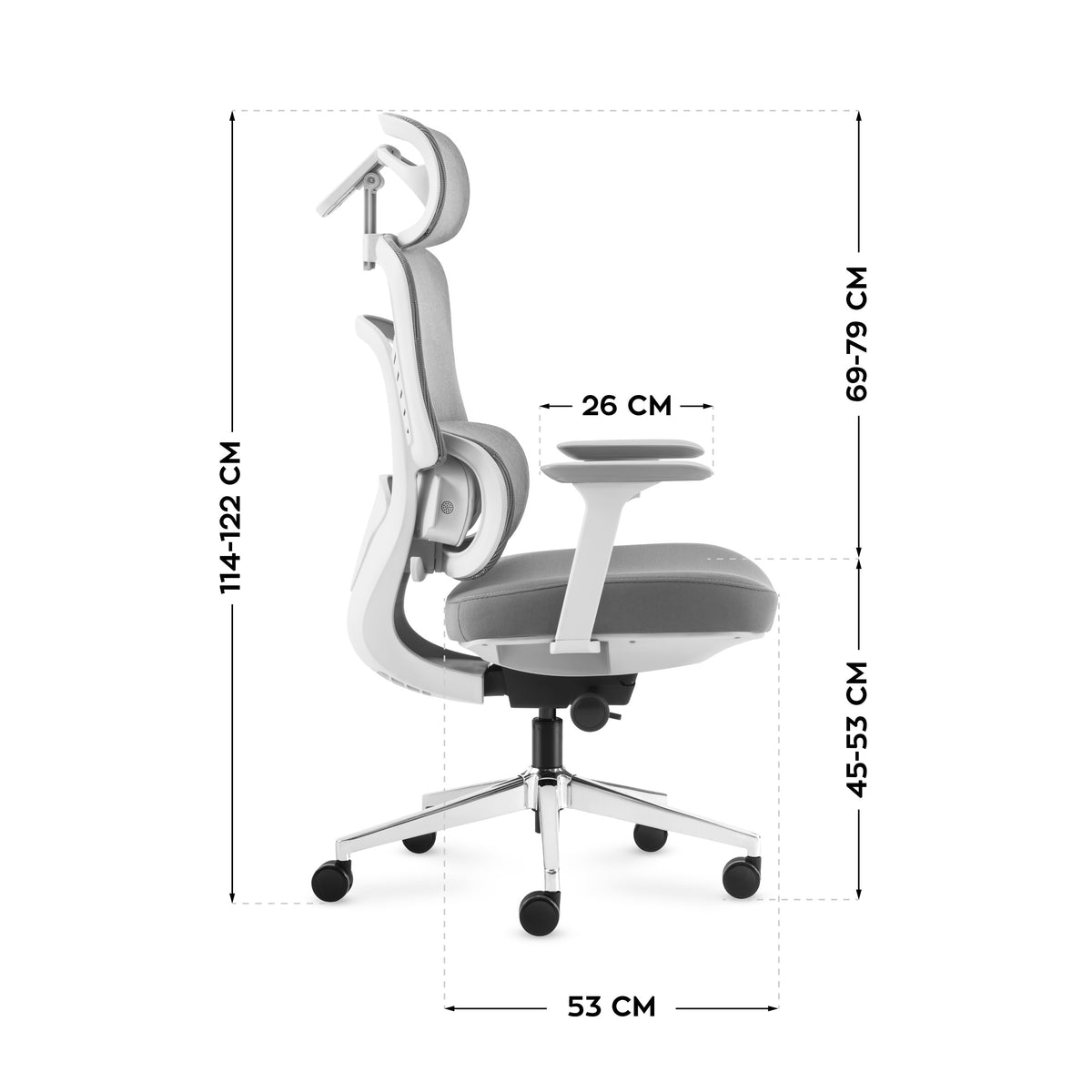 Fotel biurowy z masażem Mark Adler Visioner 6.1 Grey